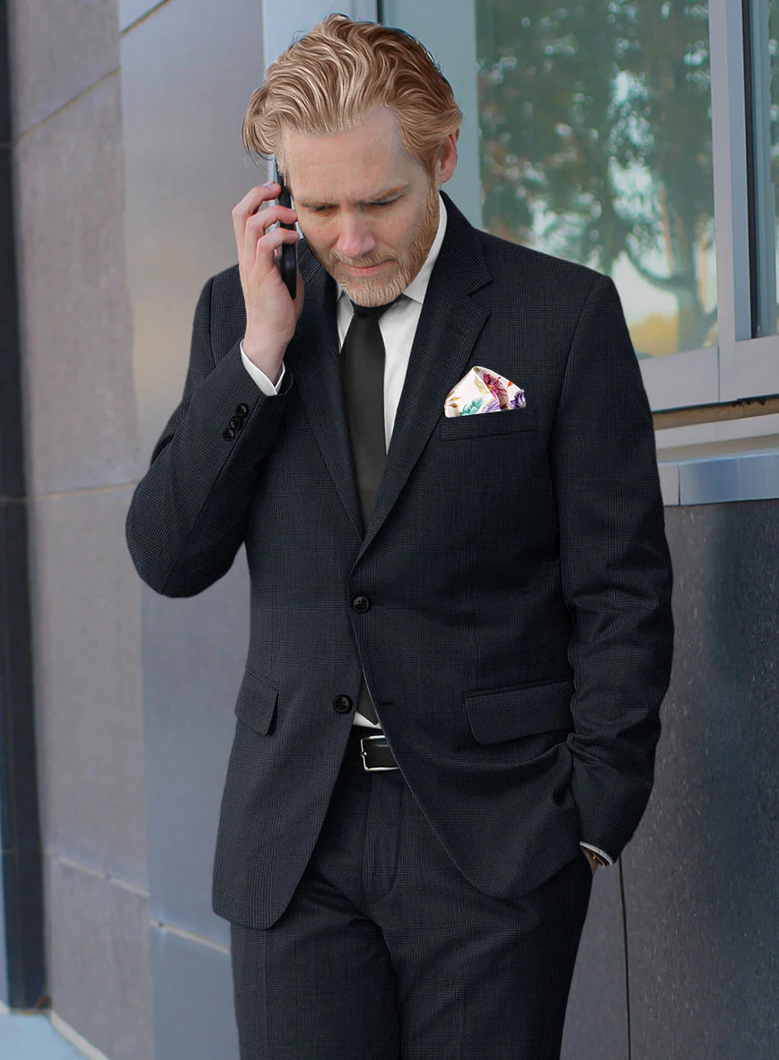 Hardy Minnis Blue Glen Wool Suit - Image 4
