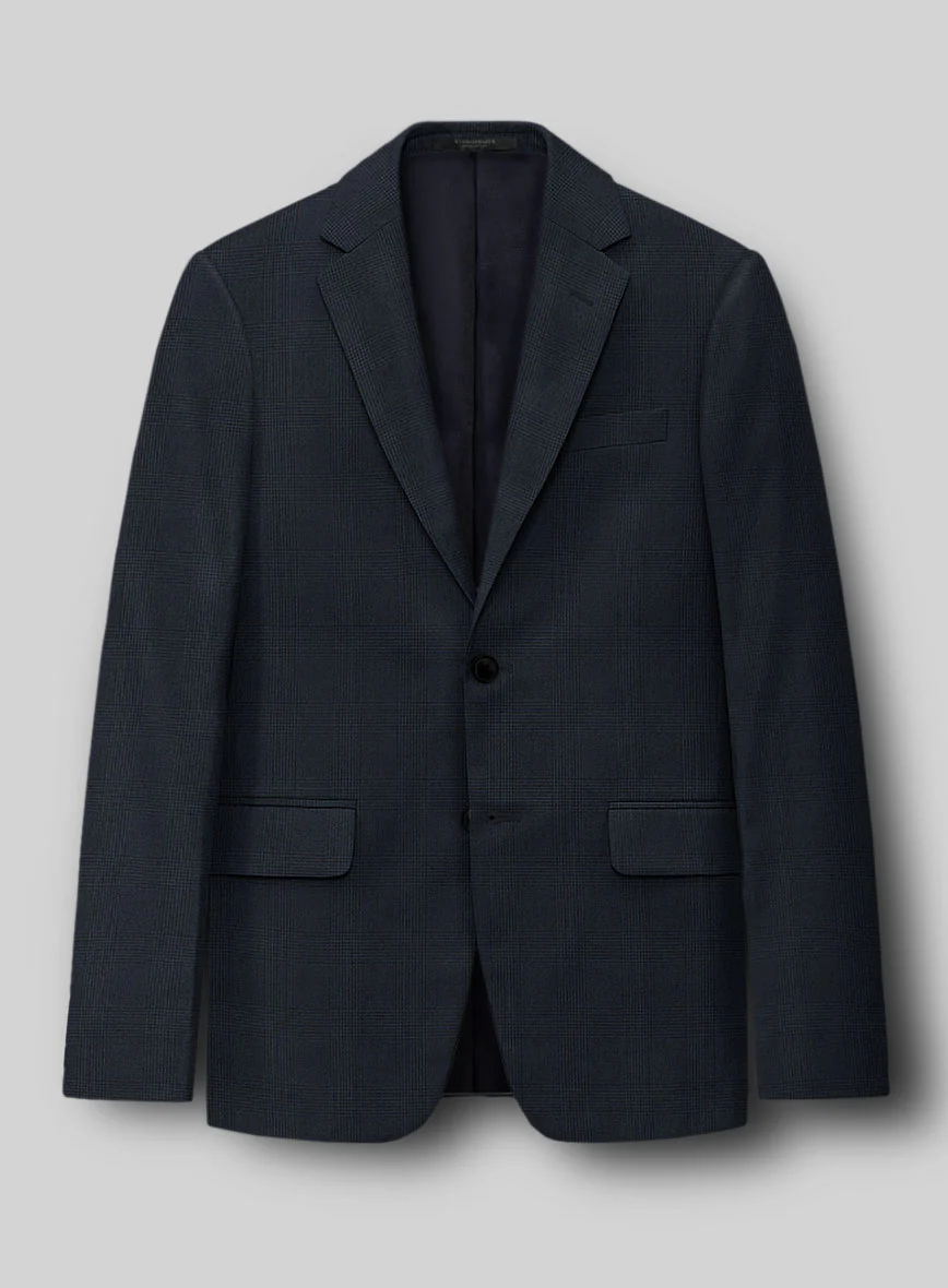 Hardy Minnis Blue Glen Wool Suit - Image 5