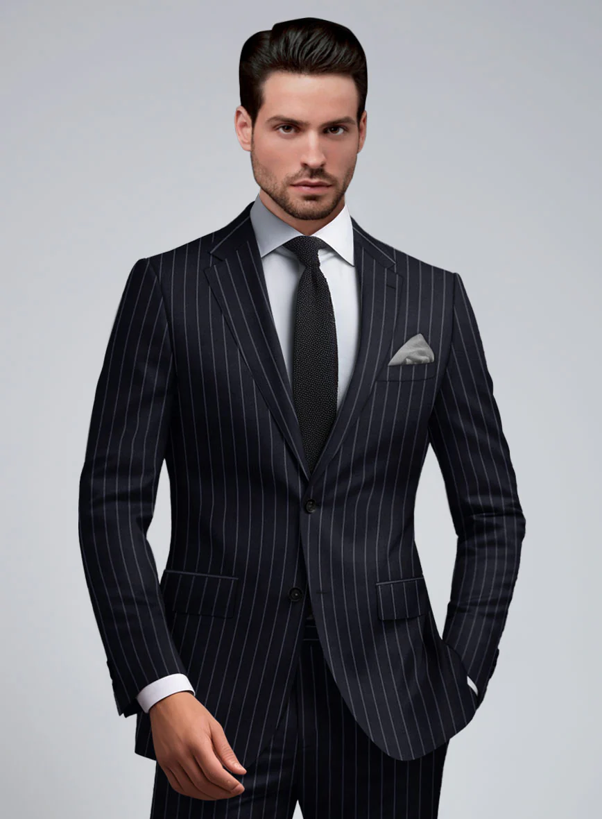 Hardy Minnis Blue Rope Stripe Wool Jacket - Image 2