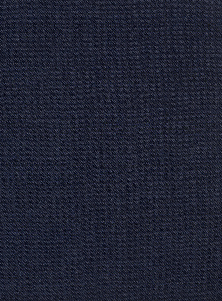 Hardy Minnis Blue Sharkskin Wool Pants - Image 3