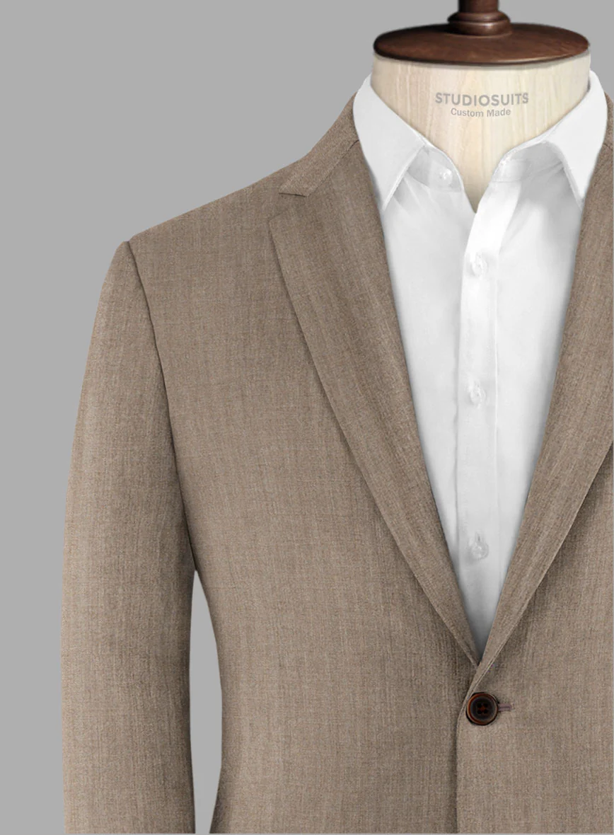 Hardy Minnis Brown Herringbone Wool Jacket - Image 3