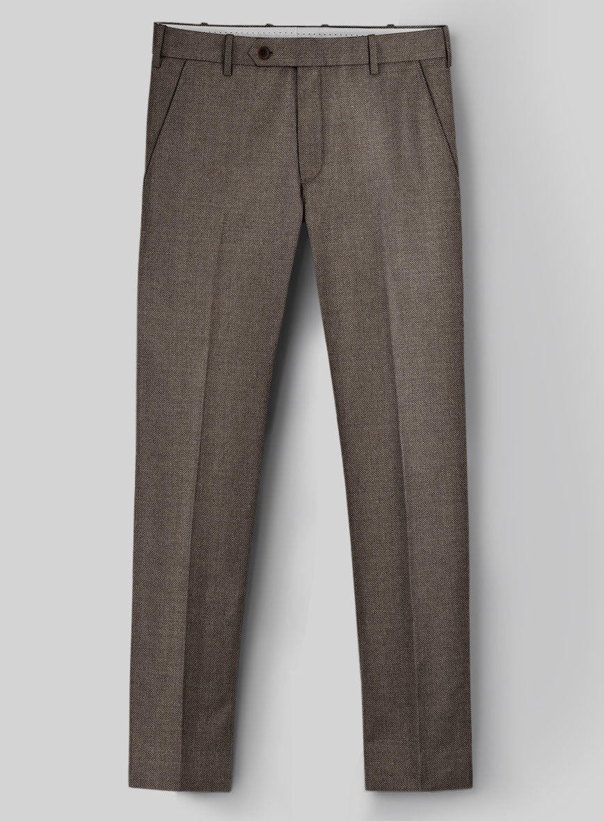 Hardy Minnis Brown Sharkskin Wool Suit - Image 6