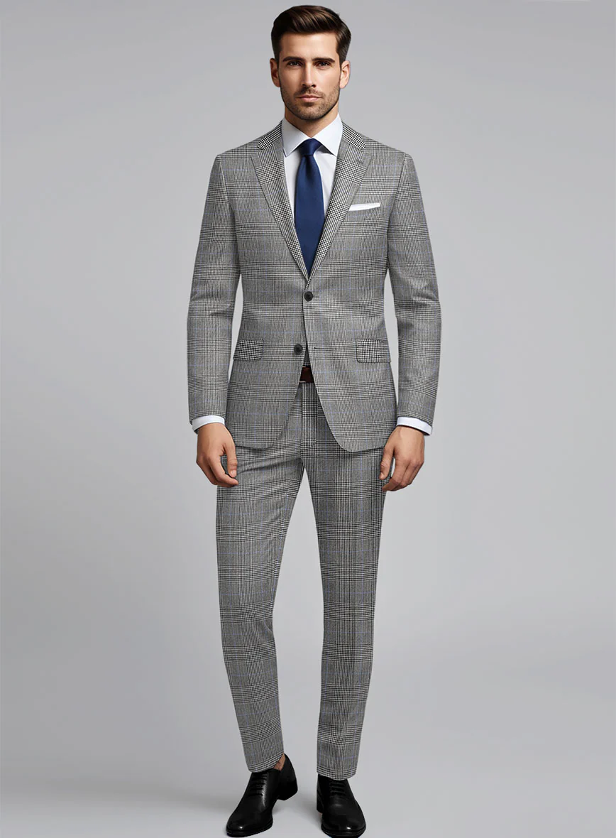 Hardy Minnis BW Prince of Wales Wool Suit - Image 2