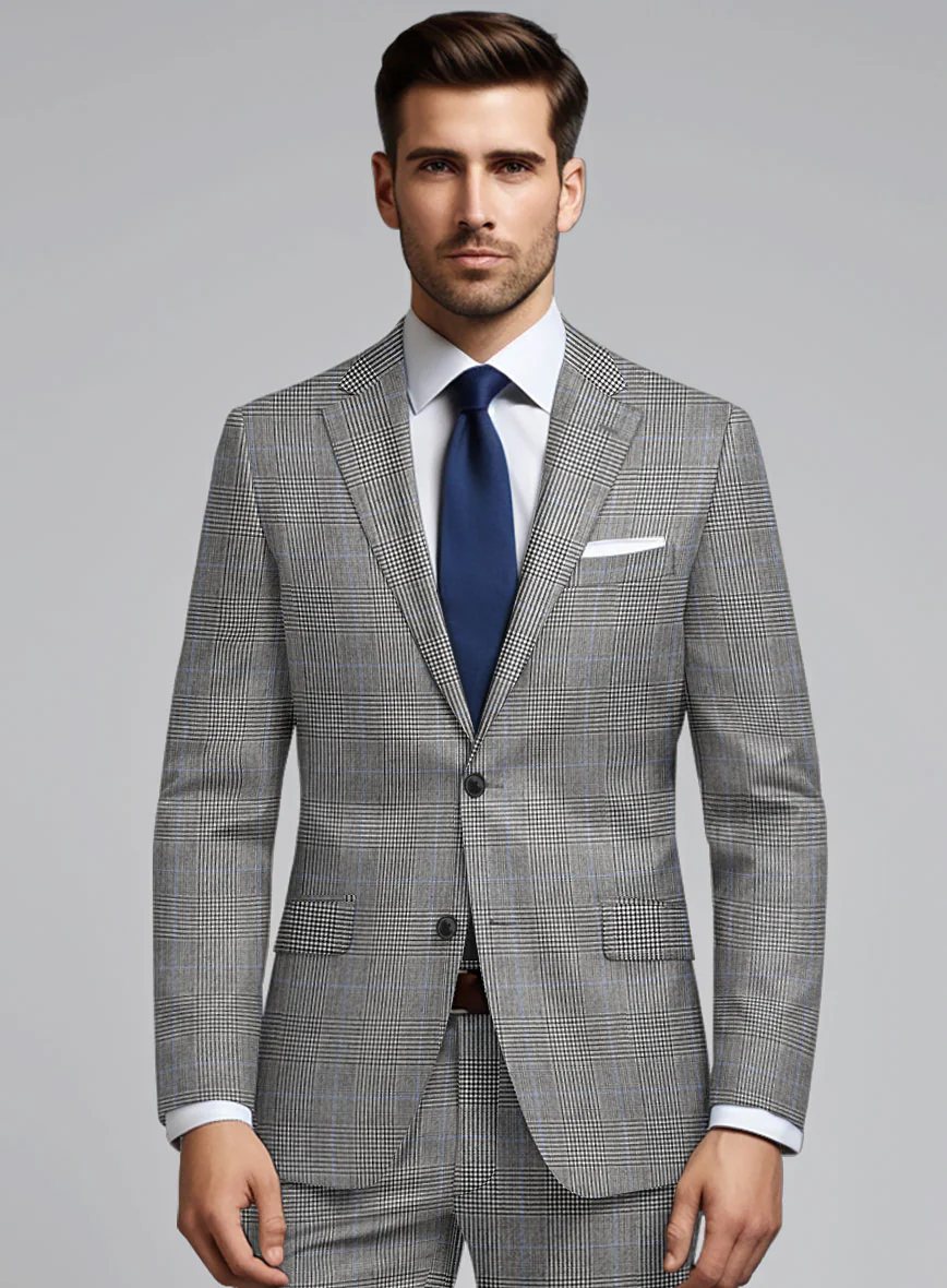 Hardy Minnis BW Prince of Wales Wool Suit - Image 4