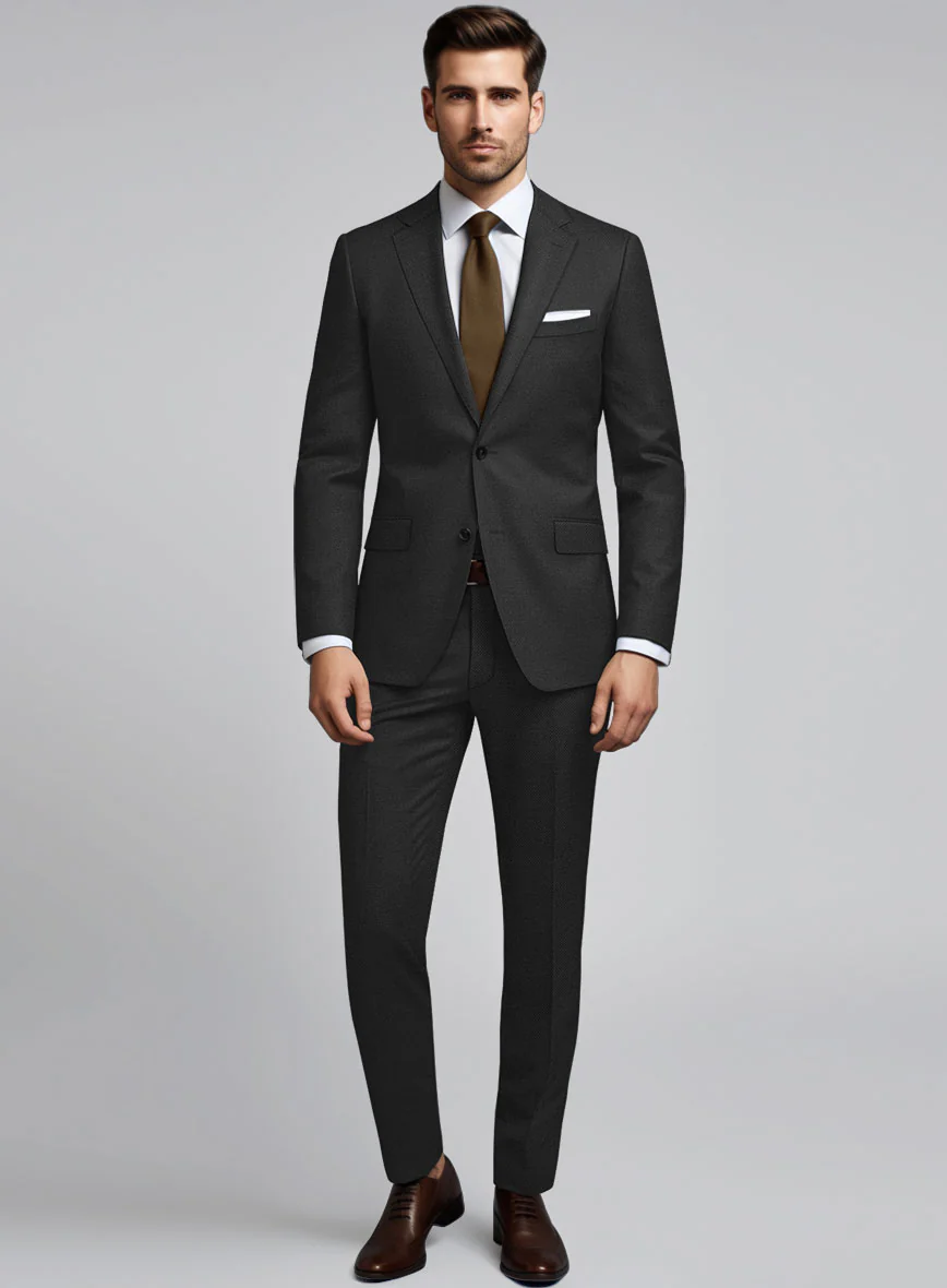 Hardy Minnis Caravel Black Wool Suit - Image 2