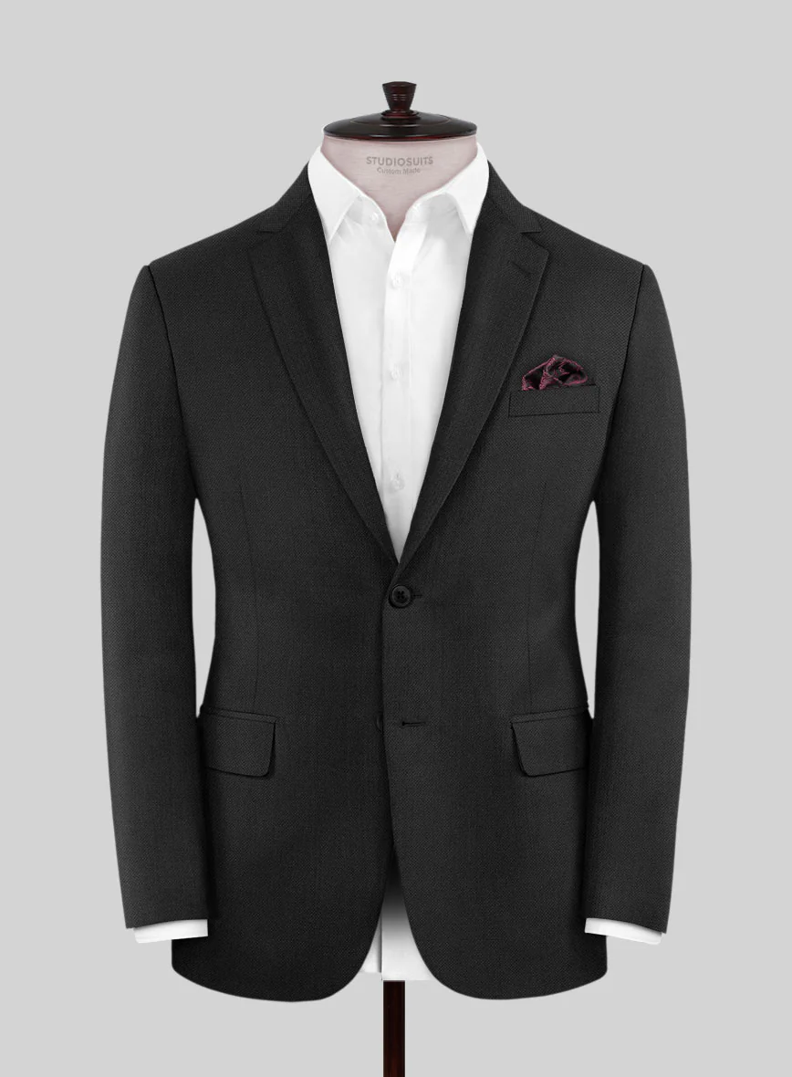 Hardy Minnis Caravel Black Wool Suit - Image 3