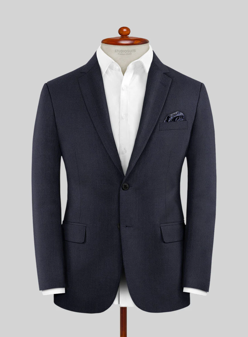 Hardy Minnis Caravel Blue Wool Suit - Image 3