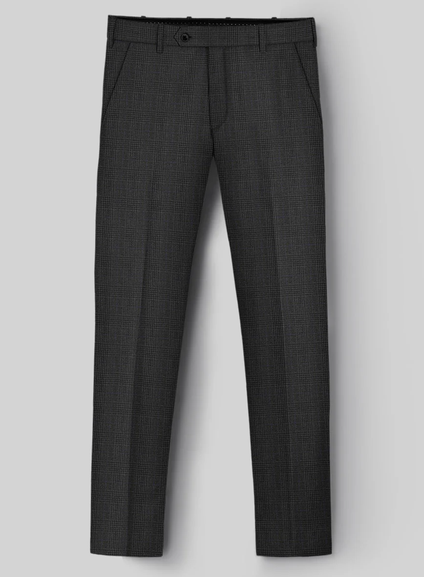 Hardy Minnis Charcoal Check Wool Suit - Image 6