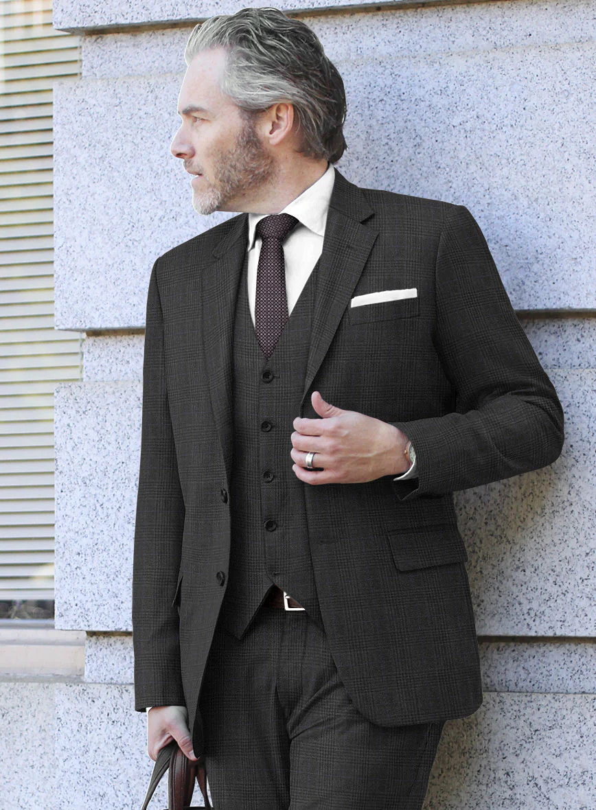 Hardy Minnis Charcoal Check Wool Jacket - Image 2