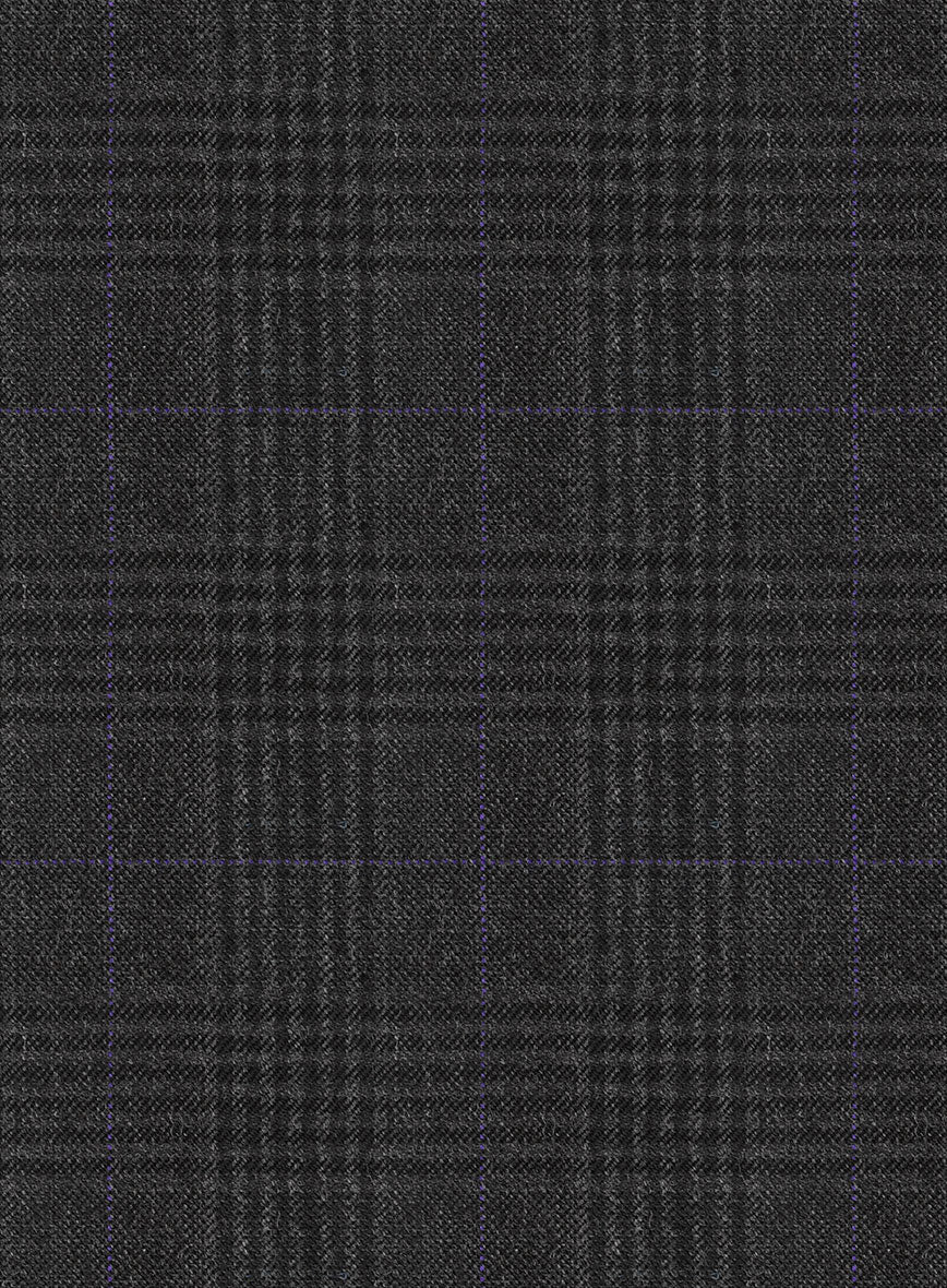 Hardy Minnis Charcoal Check Wool Jacket - Image 4
