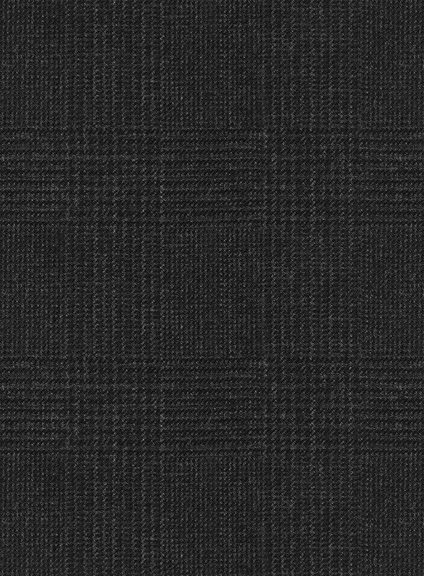 Hardy Minnis Charcoal Glen Wool Pants - Image 3