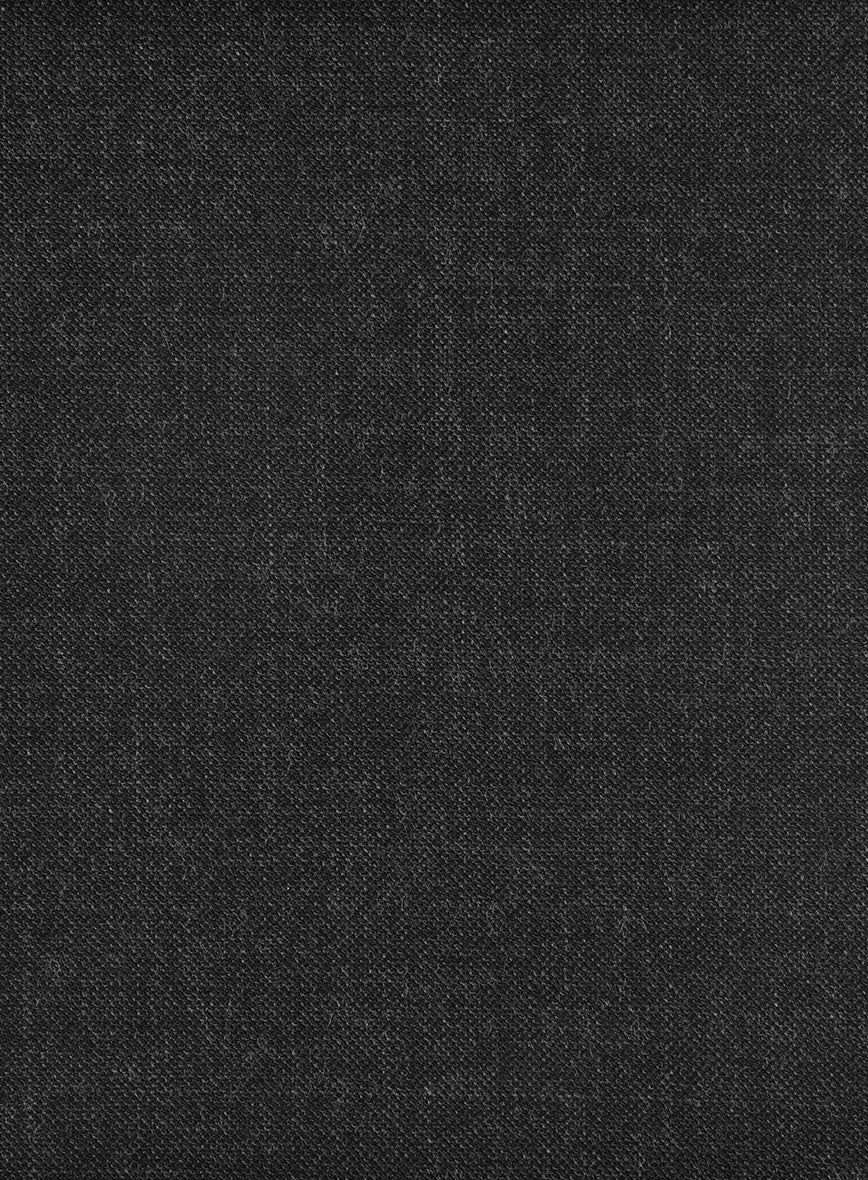 Hardy Minnis Charcoal Sharkskin Wool Pants - Image 3