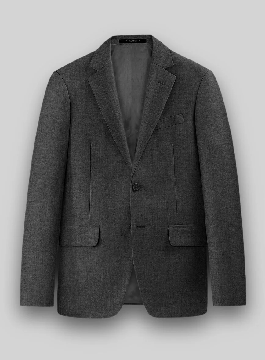 Hardy Minnis Charcoal Twill Wool Suit - Image 4