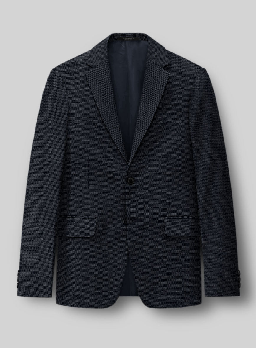 Hardy Minnis Dark Blue Birdseye Wool Suit - Image 3