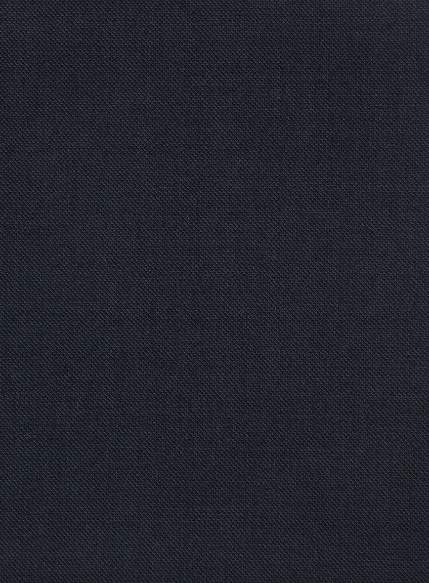 Hardy Minnis Dark Blue Sharkskin Wool Pants - Image 3