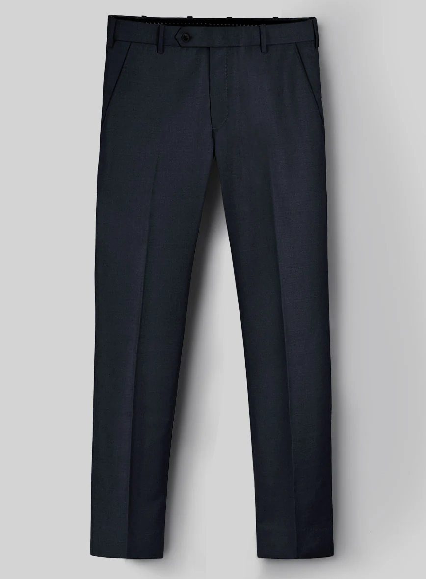 Hardy Minnis Dark Blue Sharkskin Wool Suit - Image 6