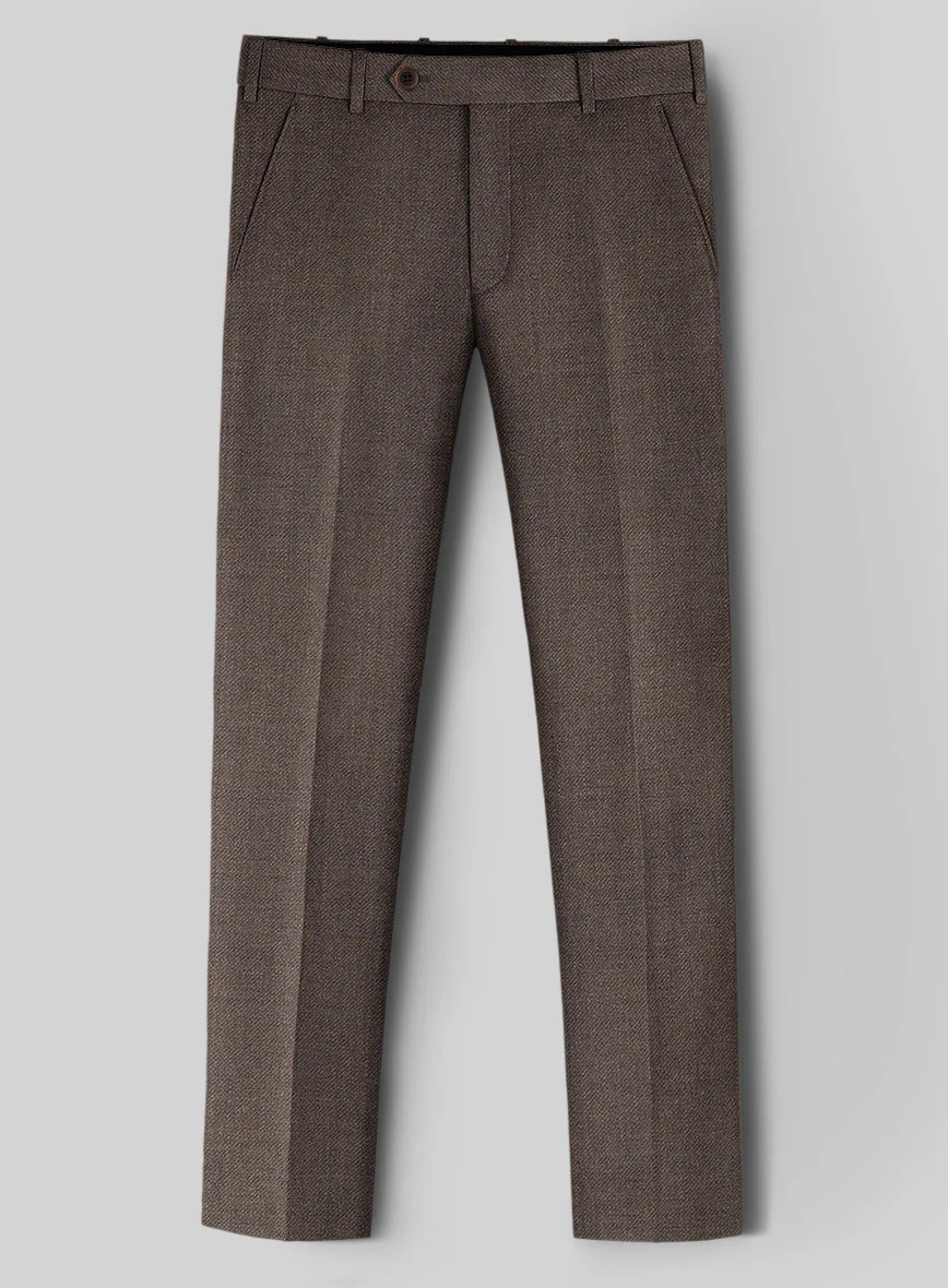 Hardy Minnis Dark Brown Twill Wool Suit - Image 6