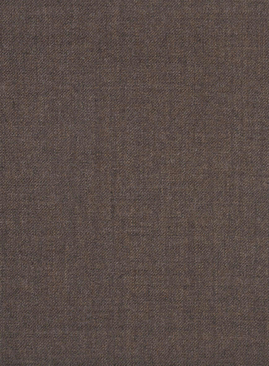 Hardy Minnis Dark Brown Twill Wool Suit - Image 8