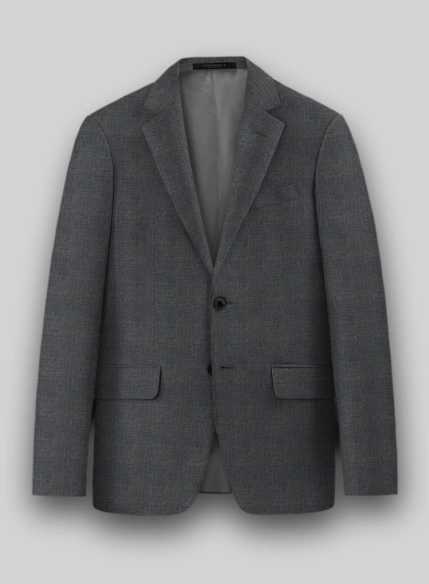 Hardy Minnis Dark Gray Glen Wool Suit - Image 3