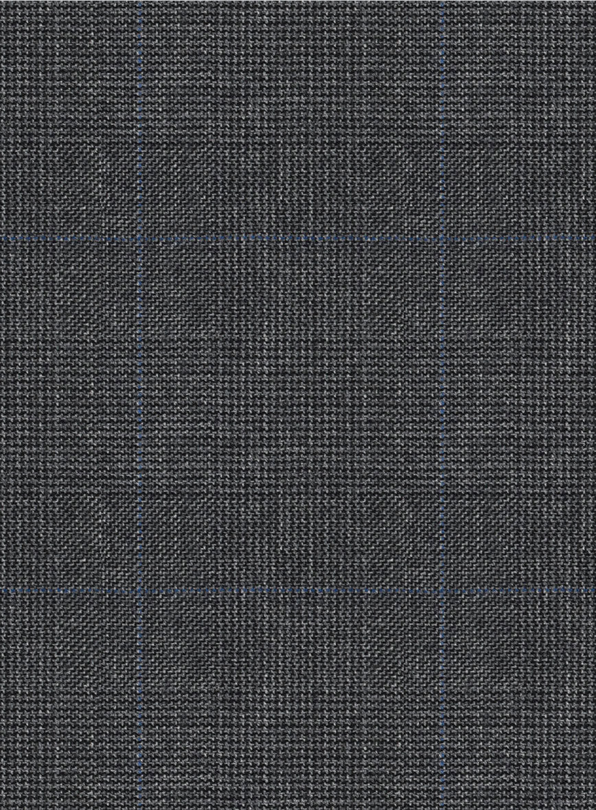 Hardy Minnis Dark Gray Glen Wool Suit - Image 8