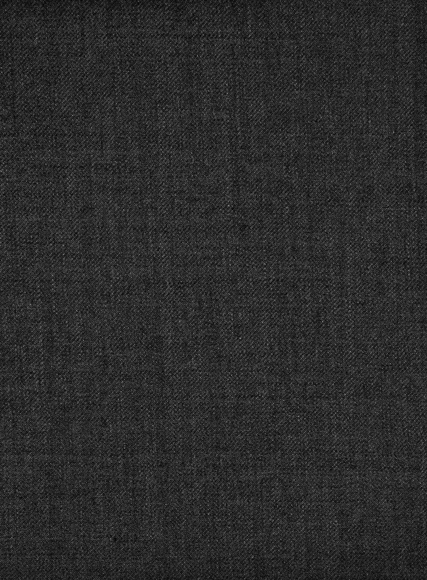Hardy Minnis Dark Gray Twill Wool Pants - Image 2