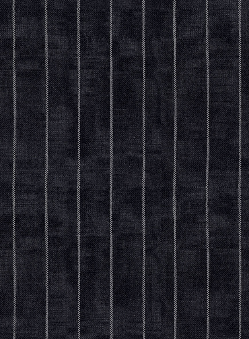 Hardy Minnis Deep Blue Rope Stripe Wool Jacket - Image 3