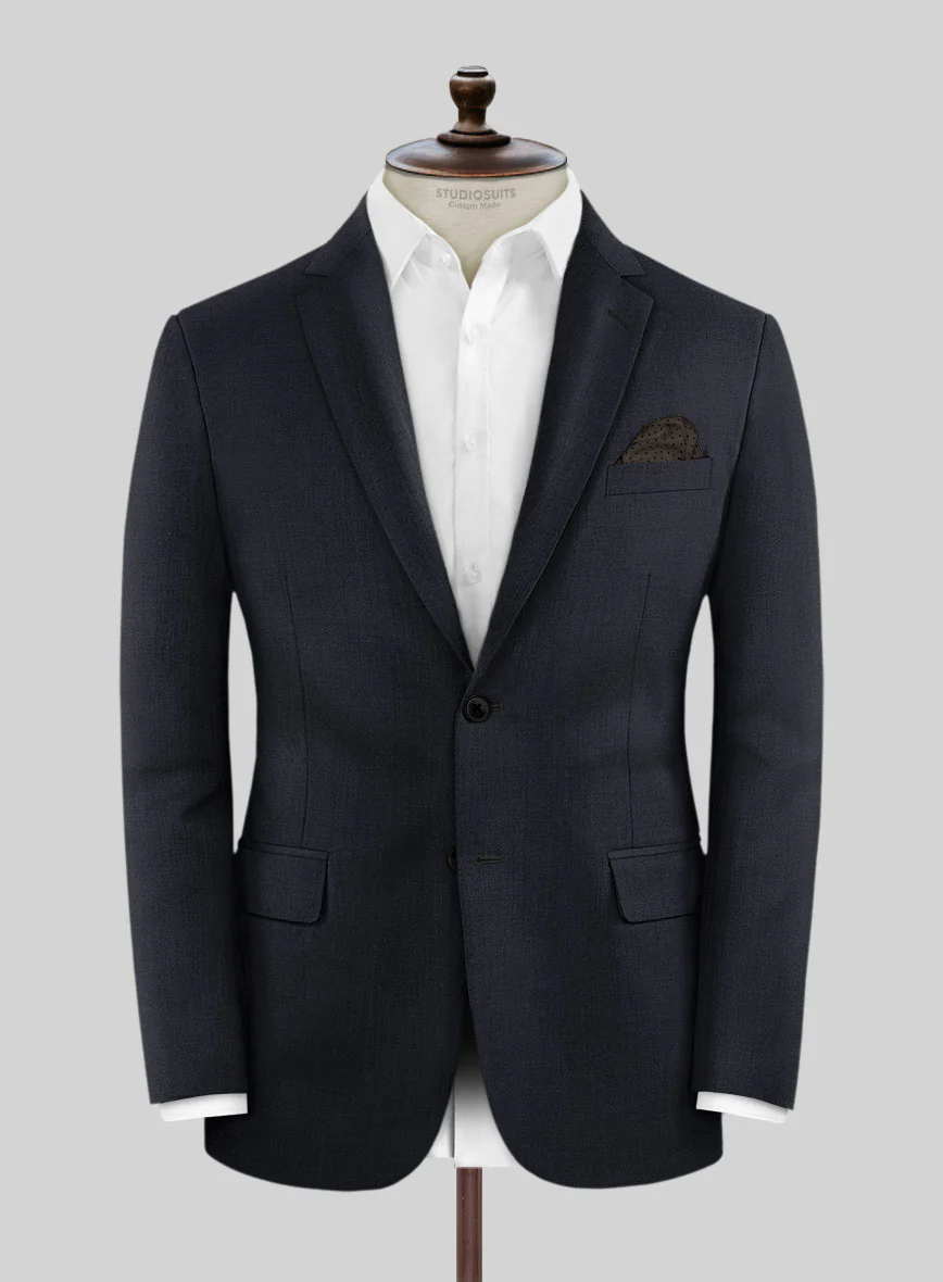 Hardy Minnis Deep Blue Twill Wool Suit - Image 3
