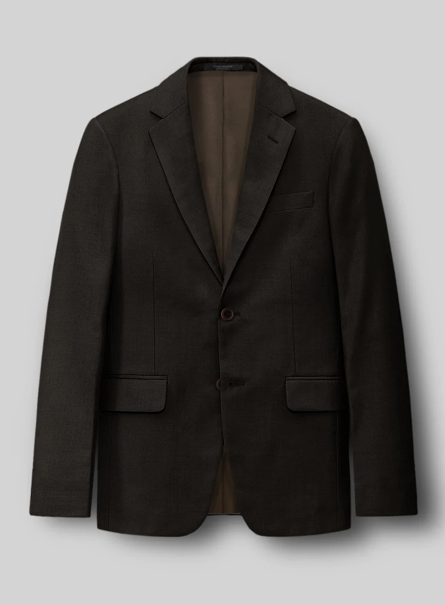Hardy Minnis Deep Brown Twill Wool Suit - Image 3