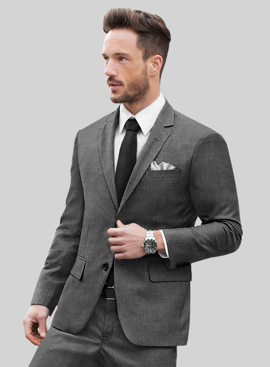 Hardy Minnis Gray Birdseye Wool Suit - Image 4