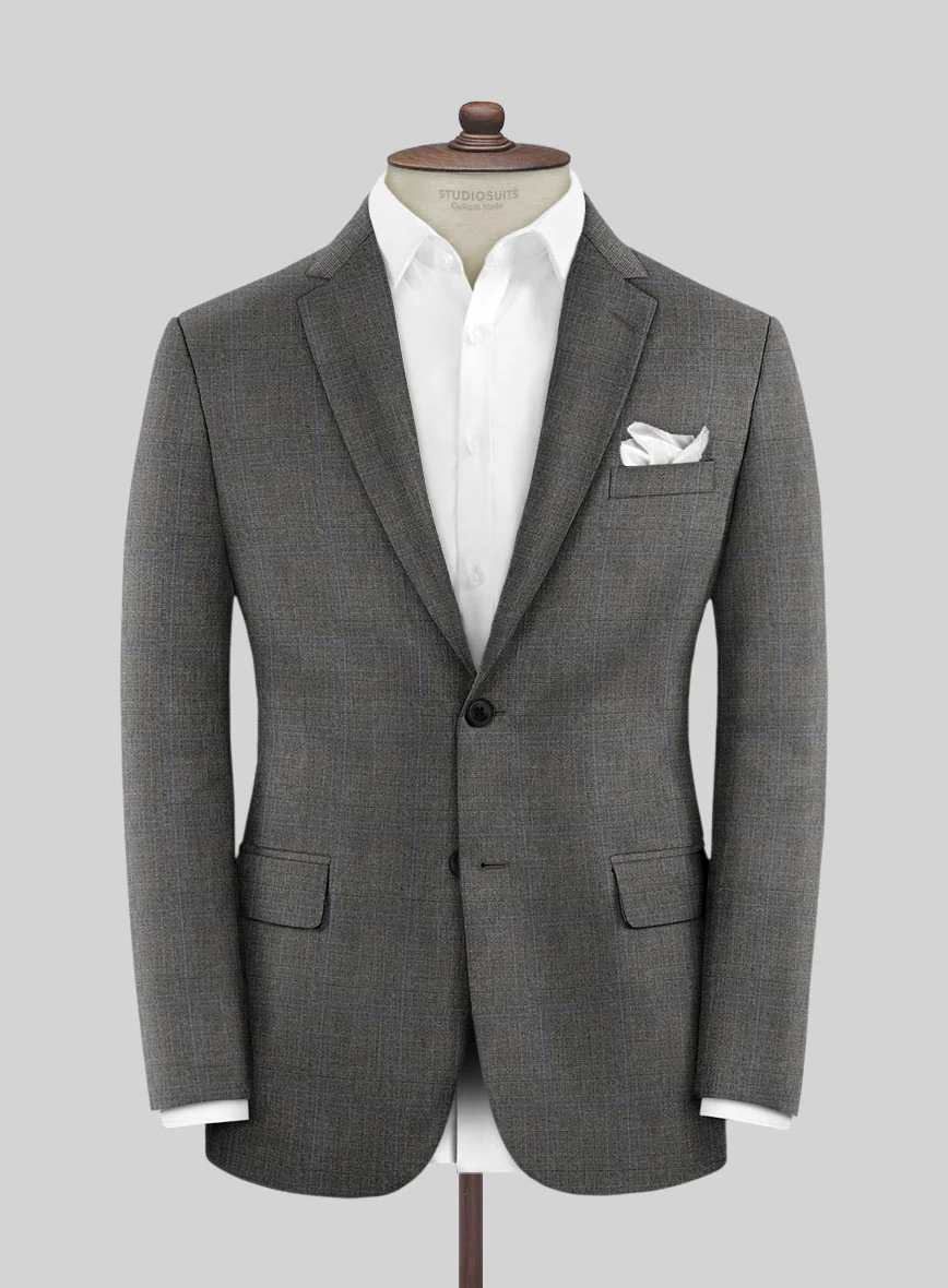 Hardy Minnis Gray Glen Wool Jacket - Image 2