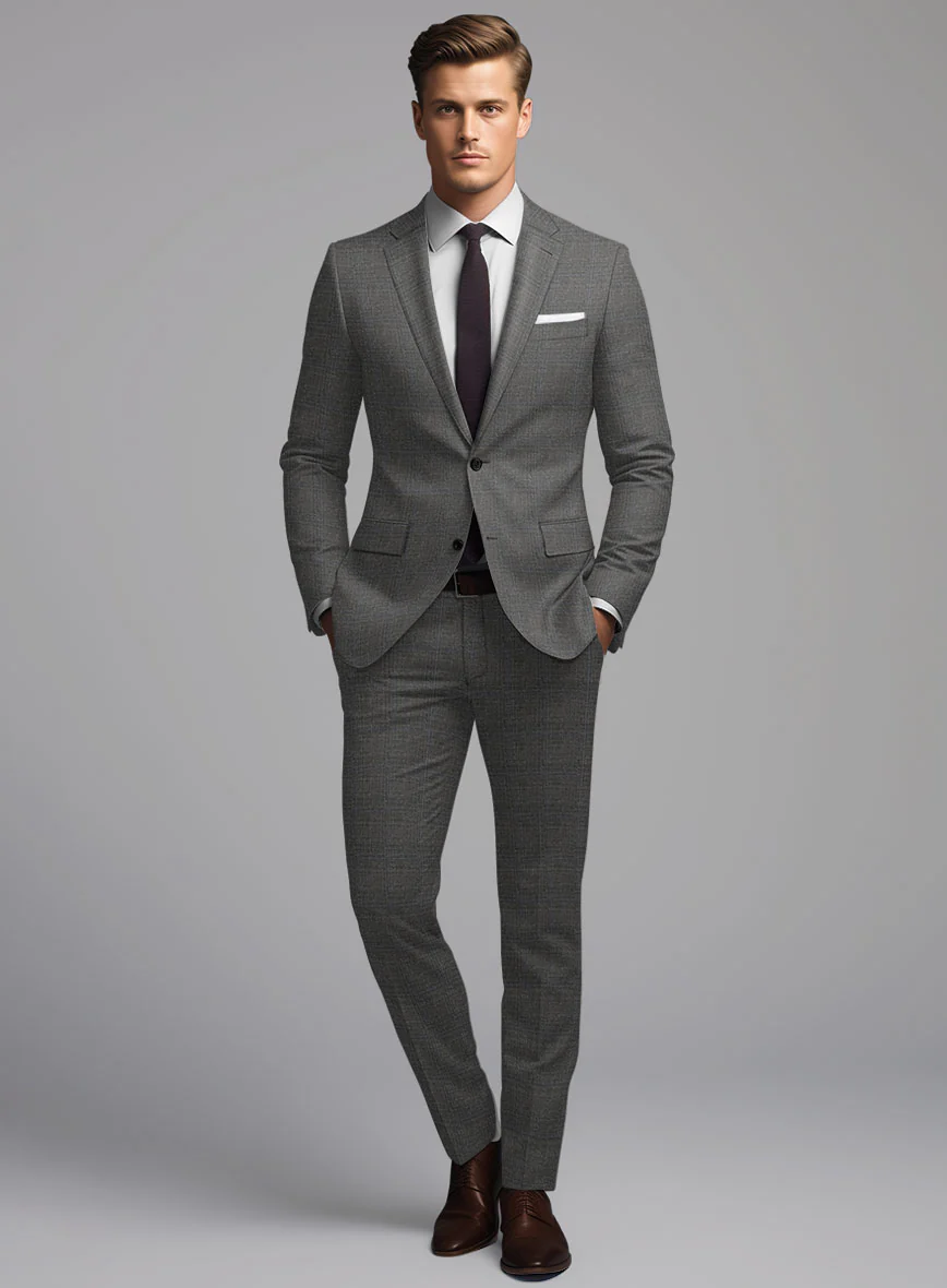 Hardy Minnis Gray Glen Wool Suit - Image 2