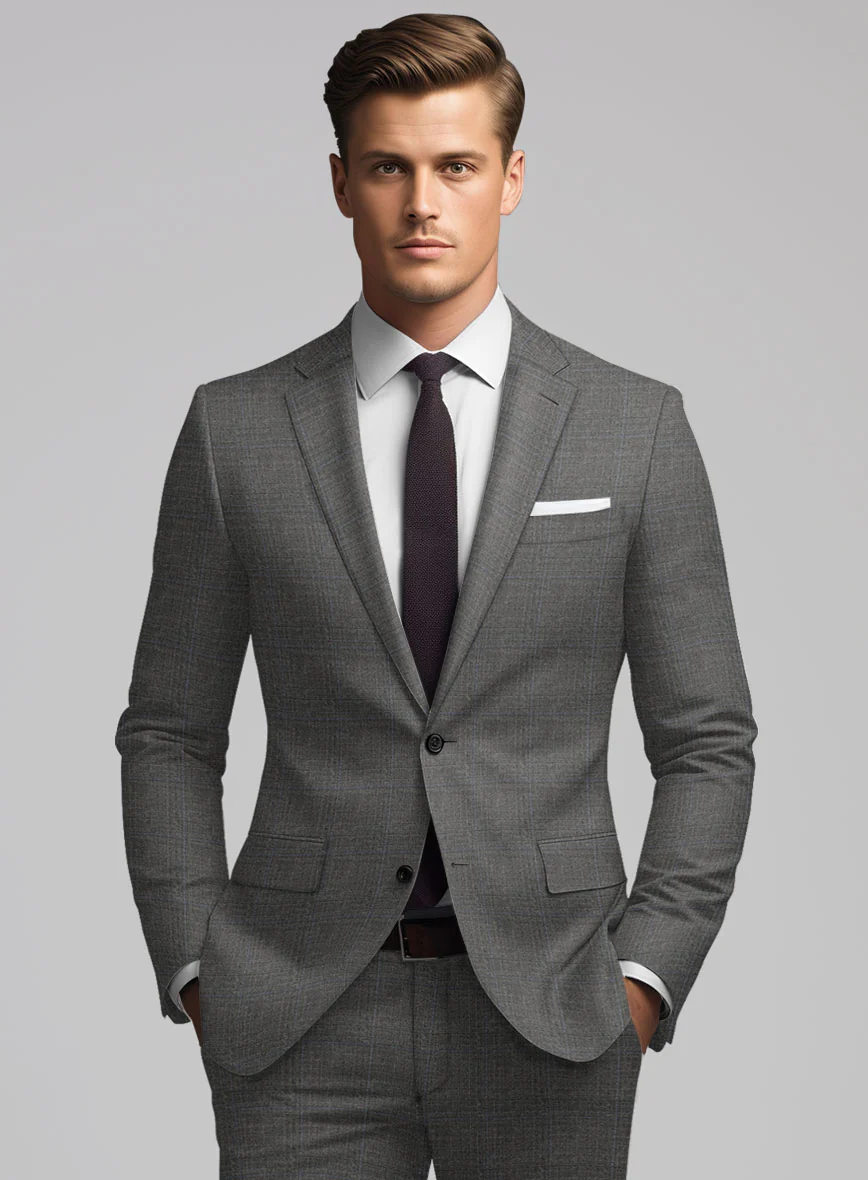 Hardy Minnis Gray Glen Wool Suit - Image 5