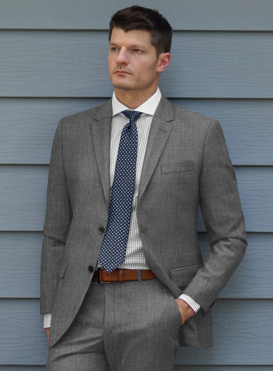 Hardy Minnis Gray Nailhead Wool Jacket - Image 2