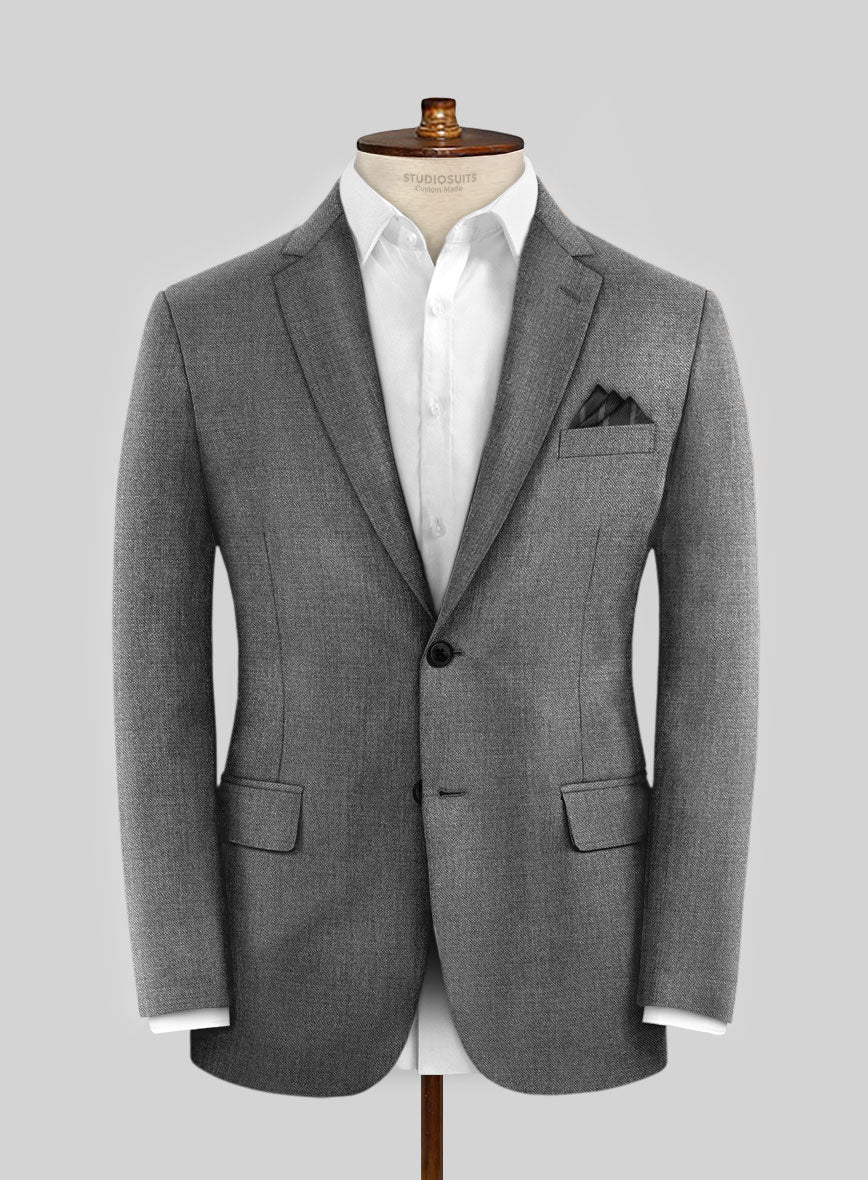 Hardy Minnis Gray Sharkskin Wool Suit - Image 5