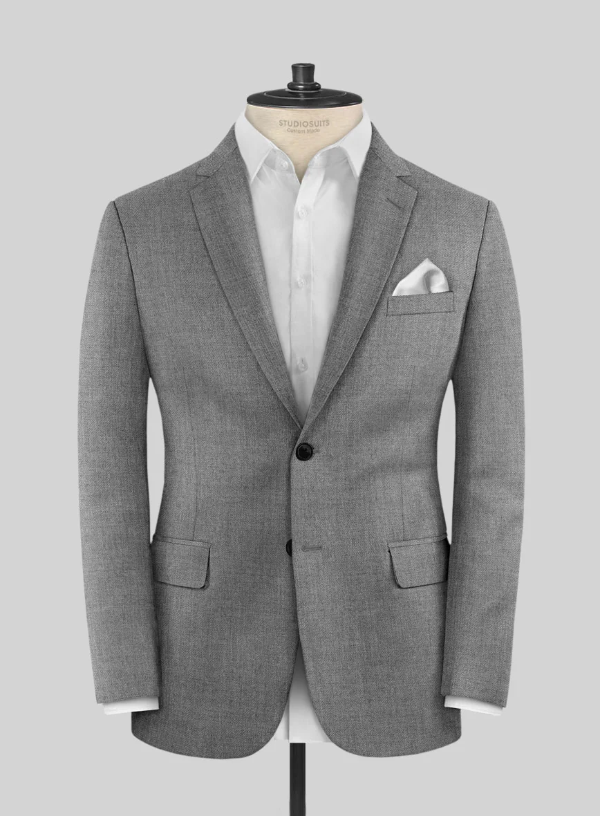 Hardy Minnis Gray Twill Wool Jacket - Image 3