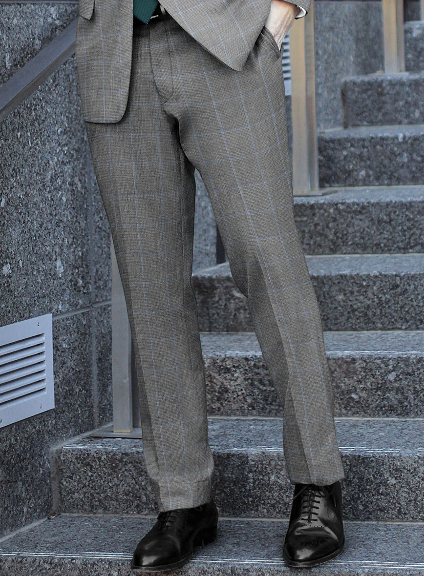 Hardy Minnis Houndstooth Check Wool Pant - Image 2