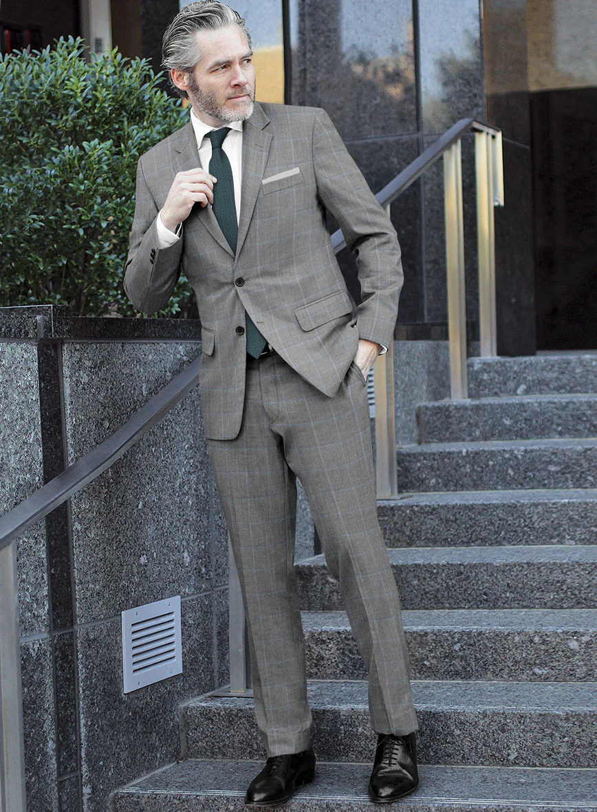 Hardy Minnis Houndstooth Check Wool Suit - Image 2