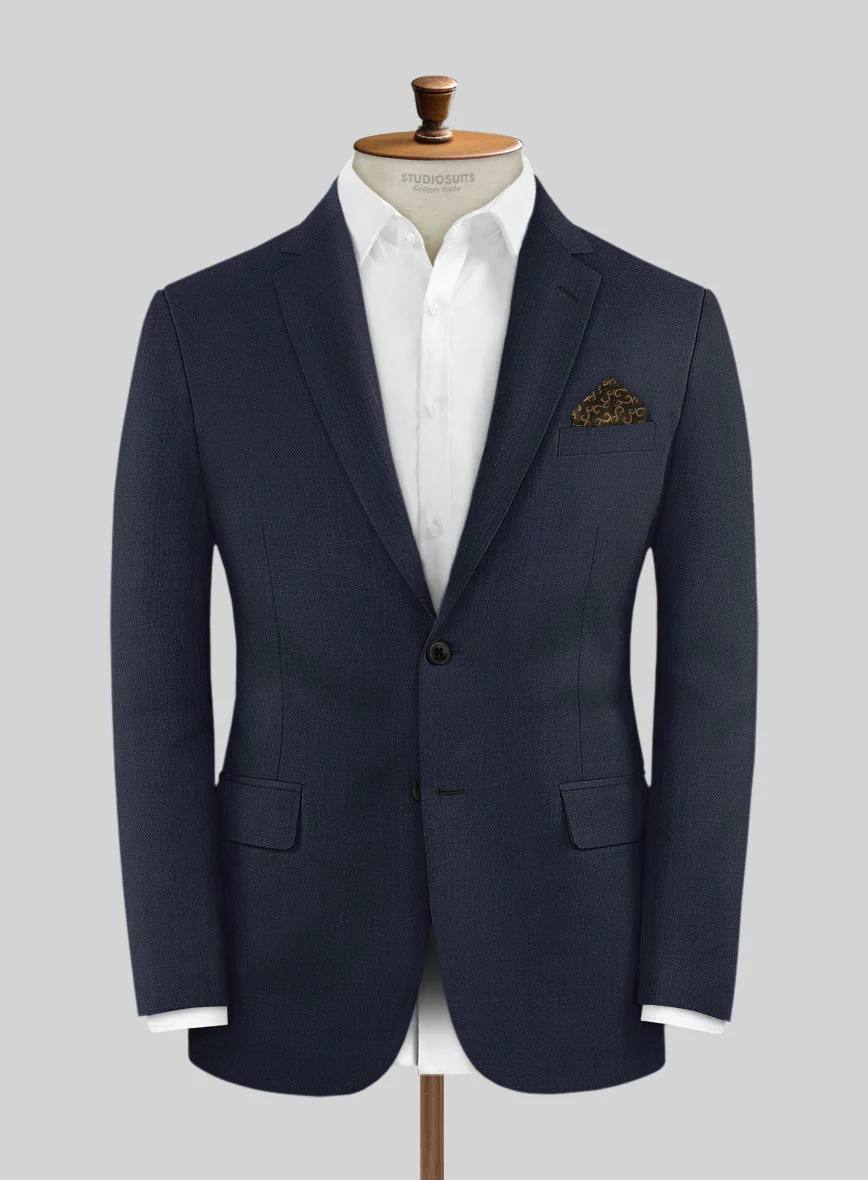 Hardy Minnis Mid Blue Twill Wool Suit - Image 3