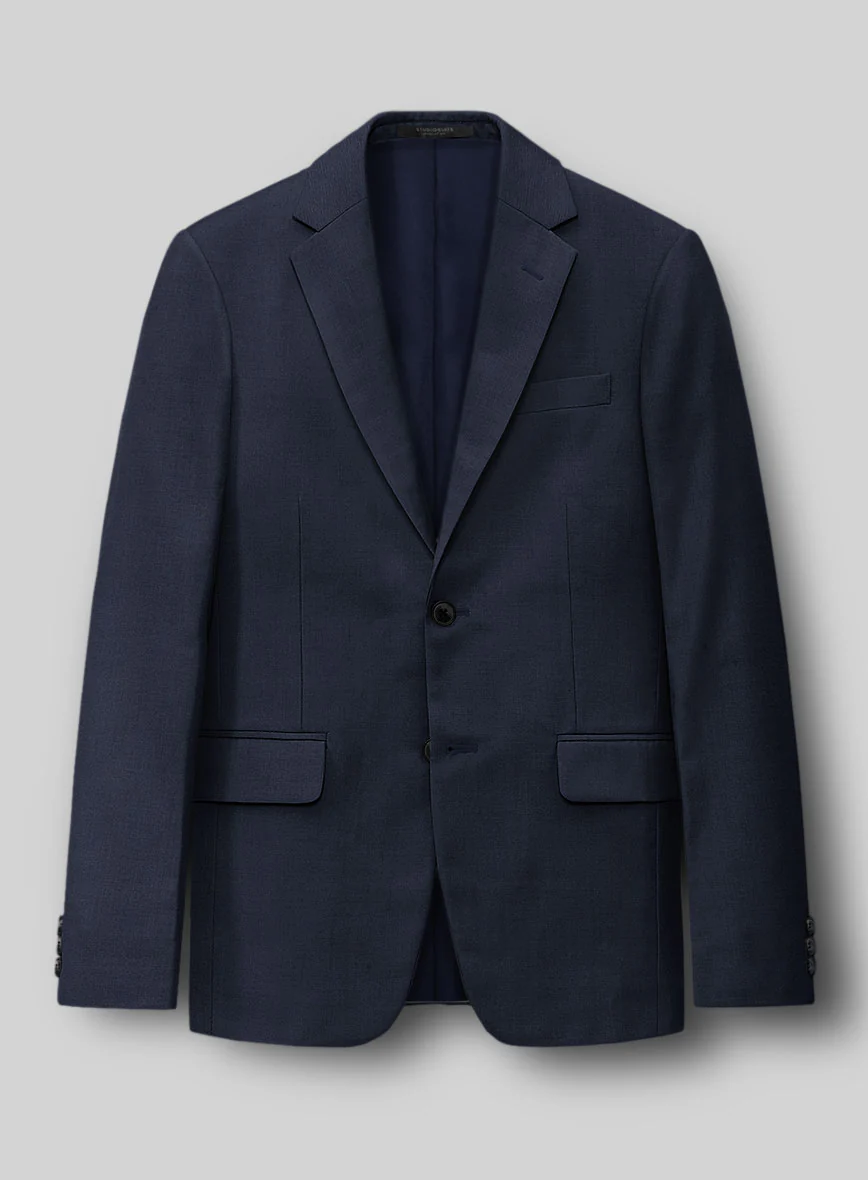 Hardy Minnis Mid Blue Twill Wool Suit - Image 5