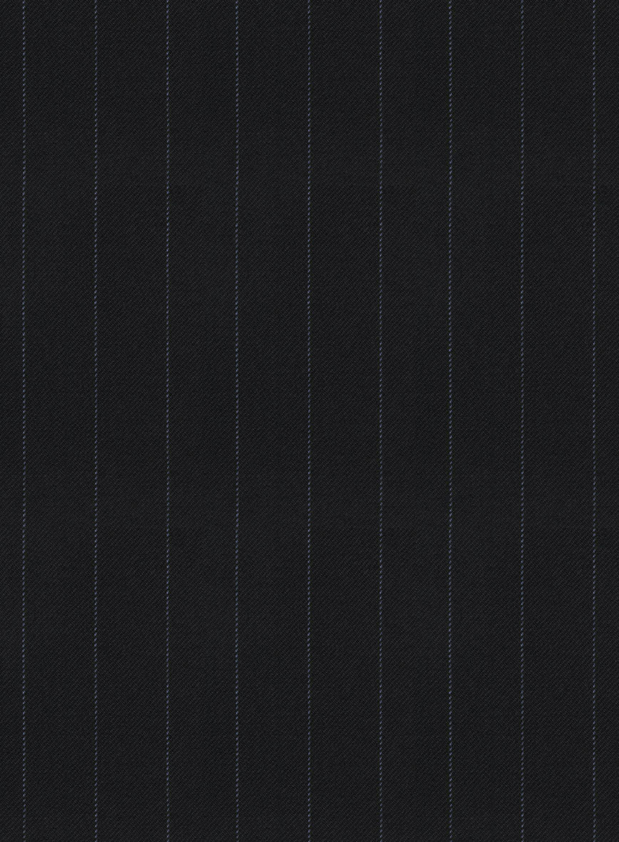 Hardy Minnis Midnight Blue Chalkstripe Wool Jacket - Image 4