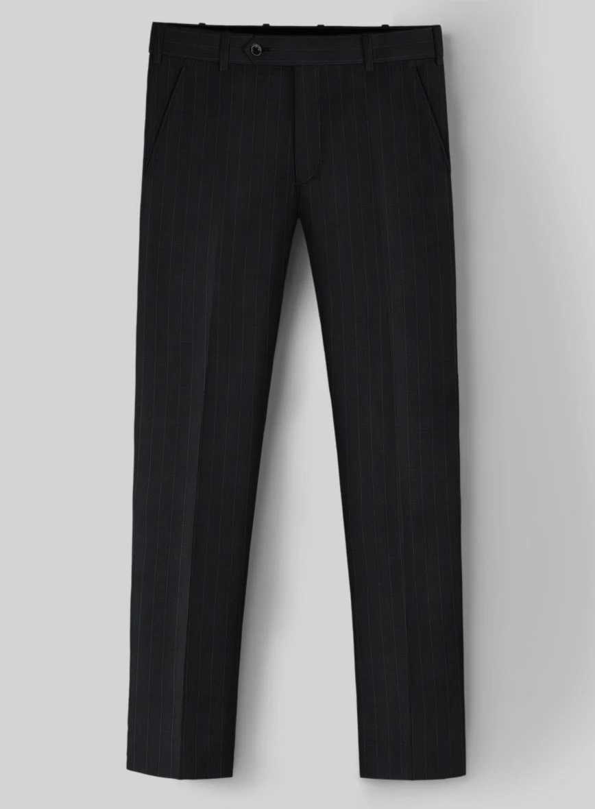 Hardy Minnis Midnight Blue Chalkstripe Wool Suit - Image 6