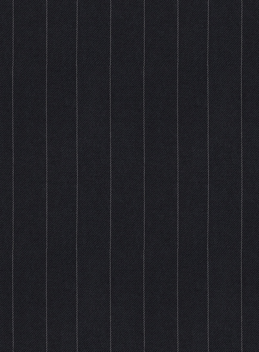 Hardy Minnis Midnight Blue Pinstripe Wool Jacket - Image 3