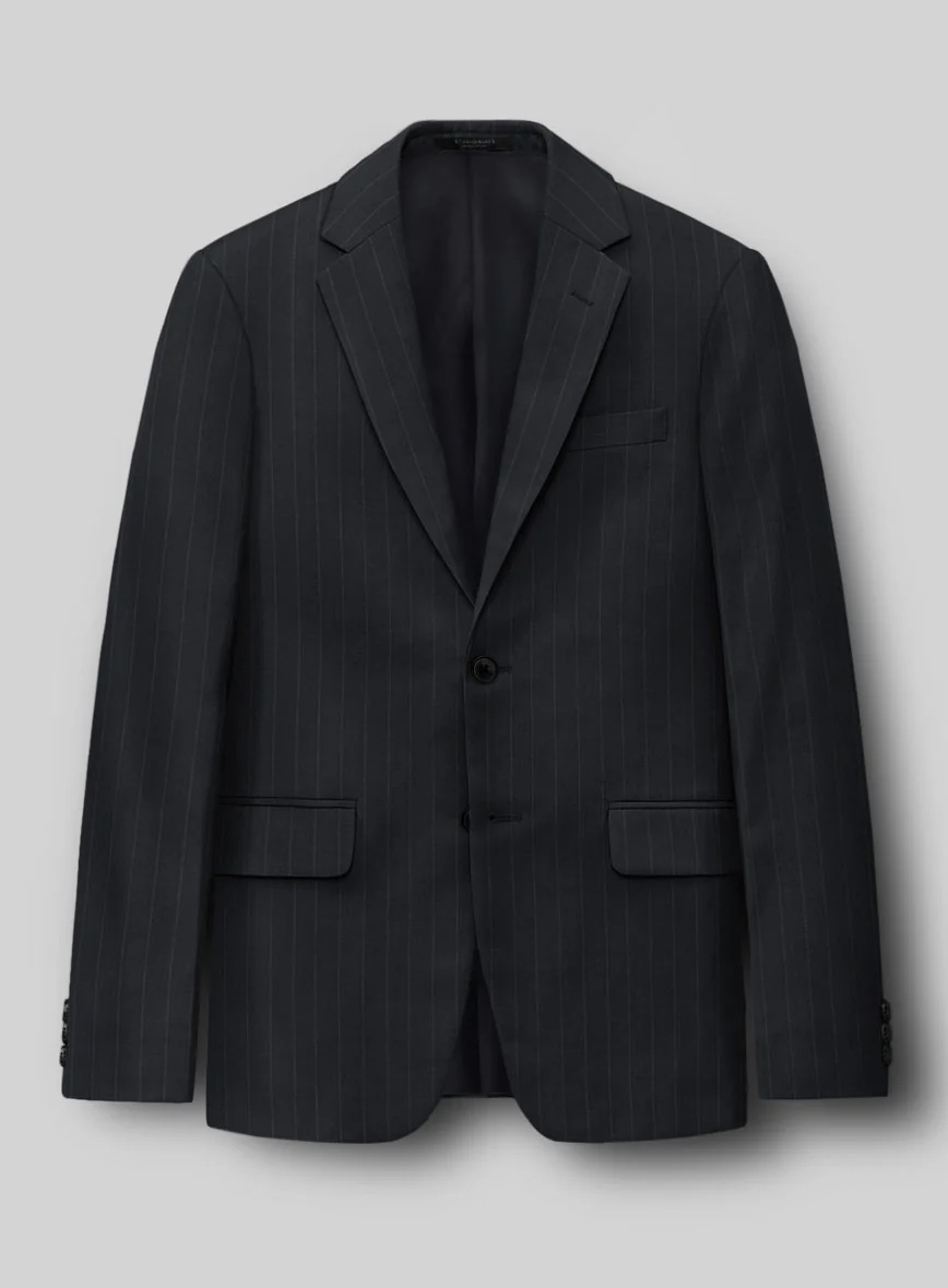 Hardy Minnis Midnight Blue Pinstripe Wool Suit - Image 3