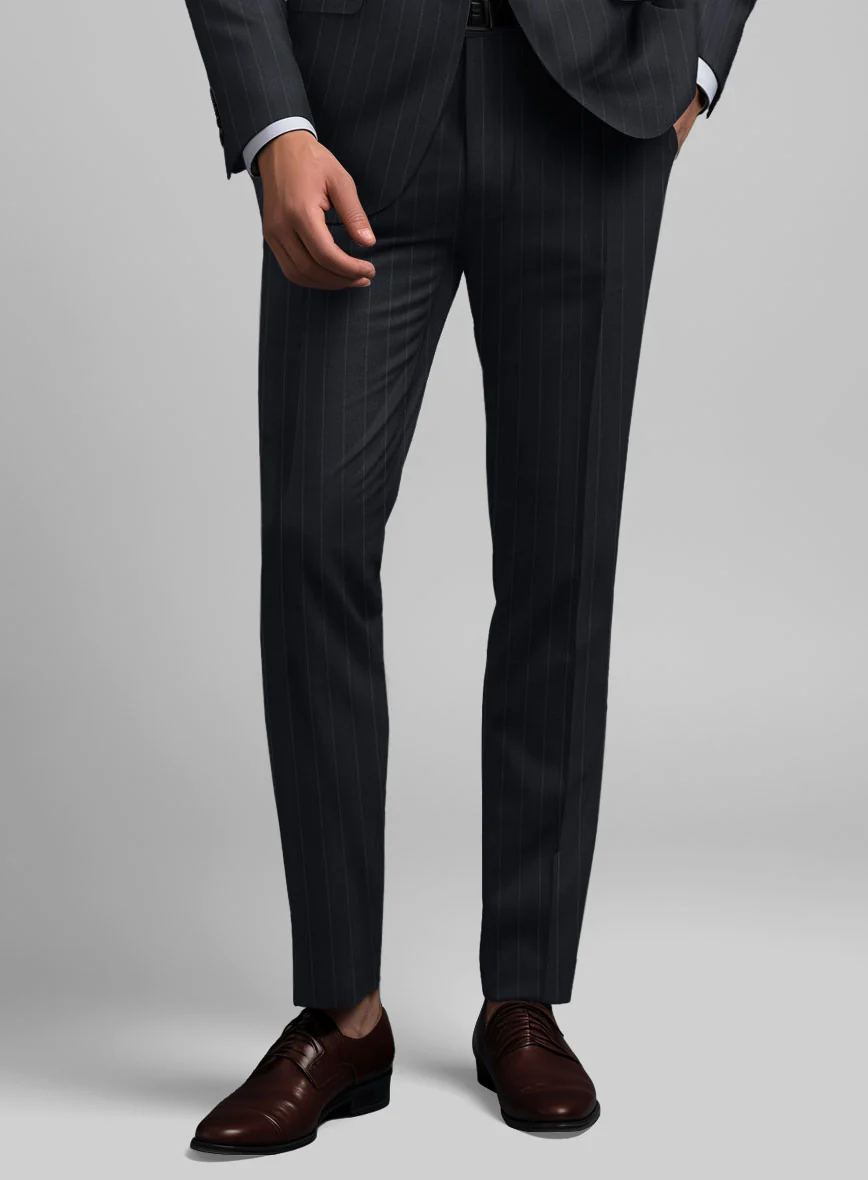 Hardy Minnis Midnight Blue Pinstripe Wool Suit - Image 6