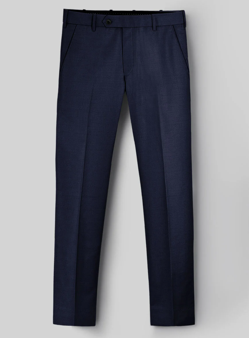 Hardy Minnis Navy Blue Twill Wool Suit - Image 6