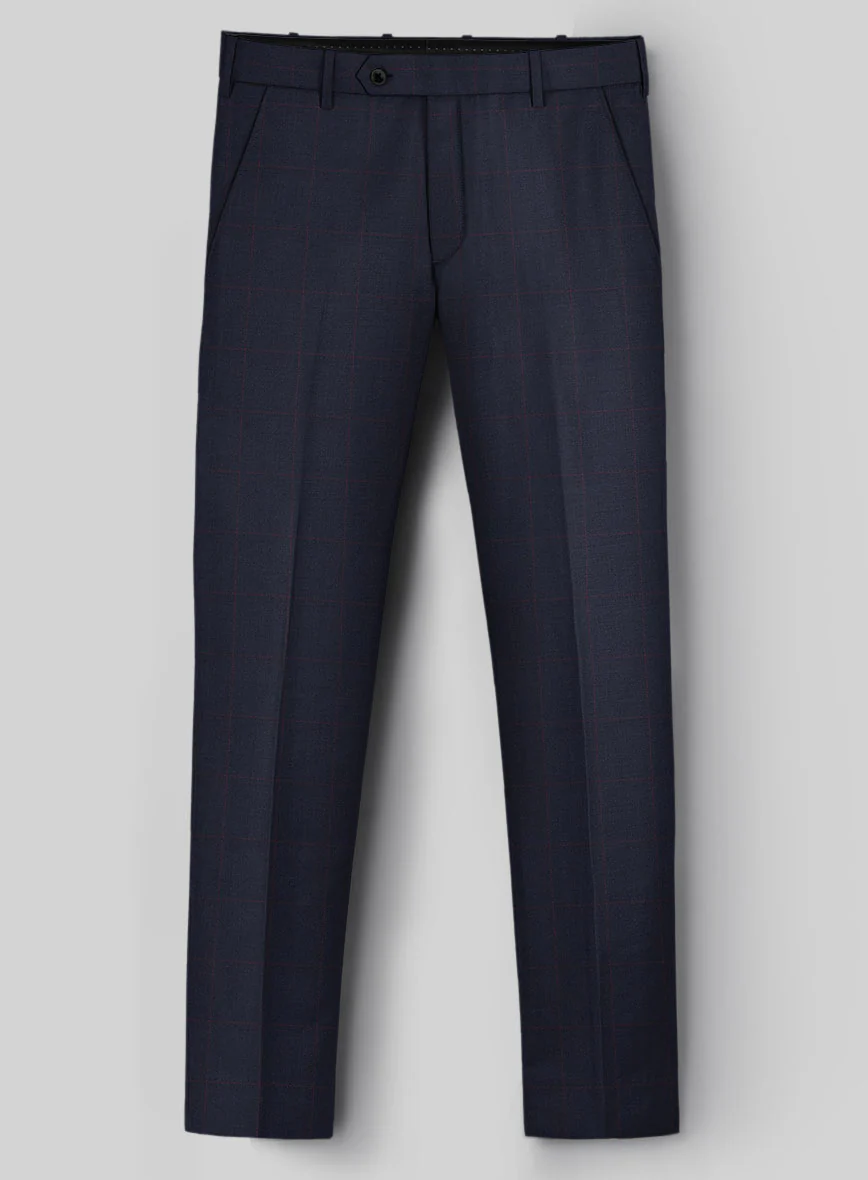 Hardy Minnis Pane Blue Wool Suit - Image 6