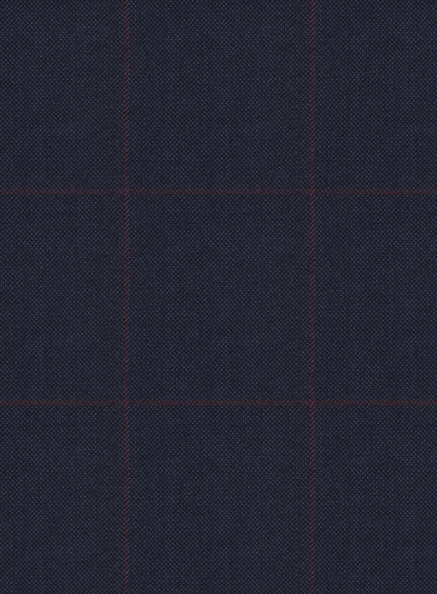 Hardy Minnis Pane Blue Wool Suit - Image 8