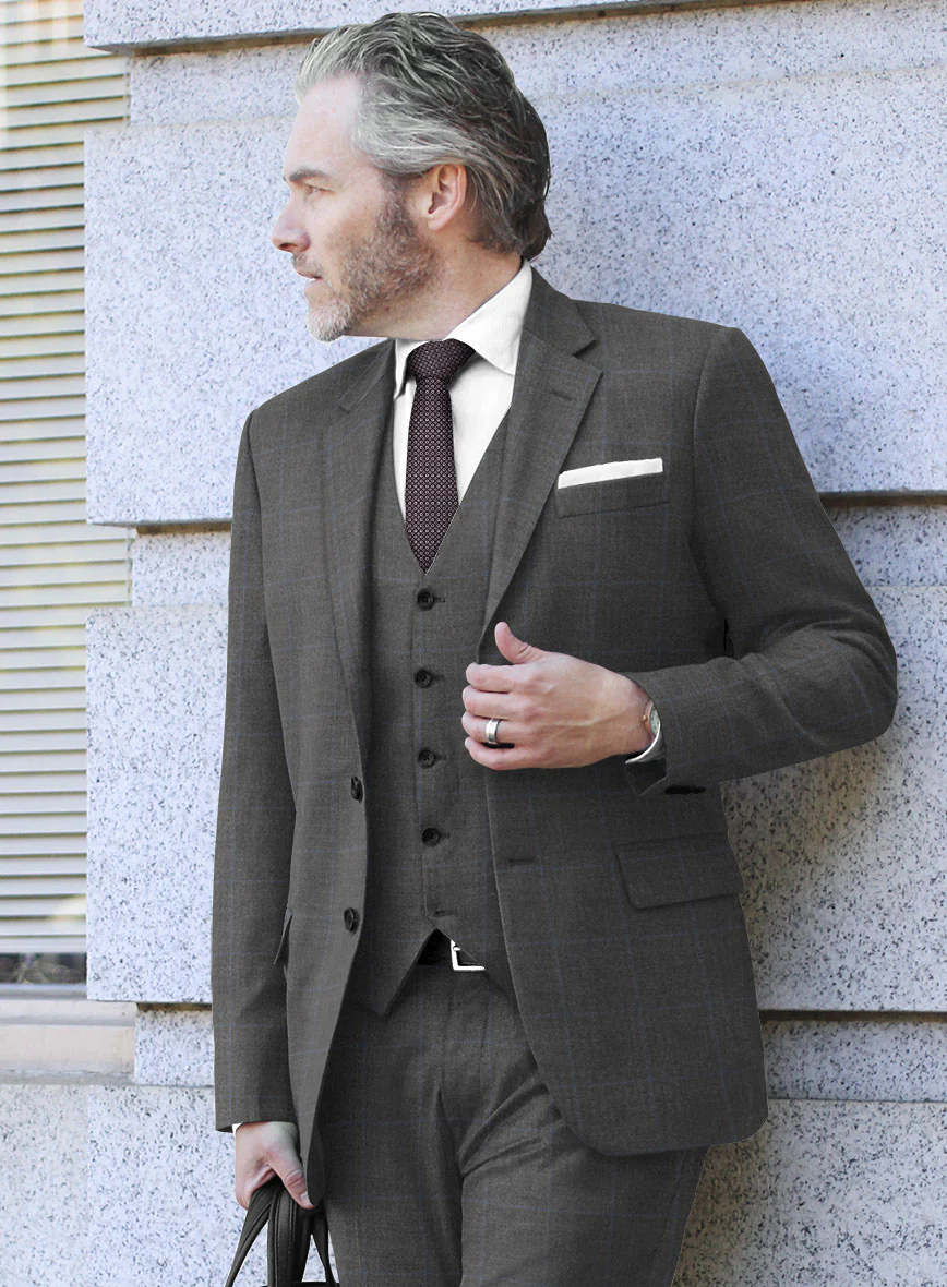 Hardy Minnis Pane Gray Wool Jacket - Image 2