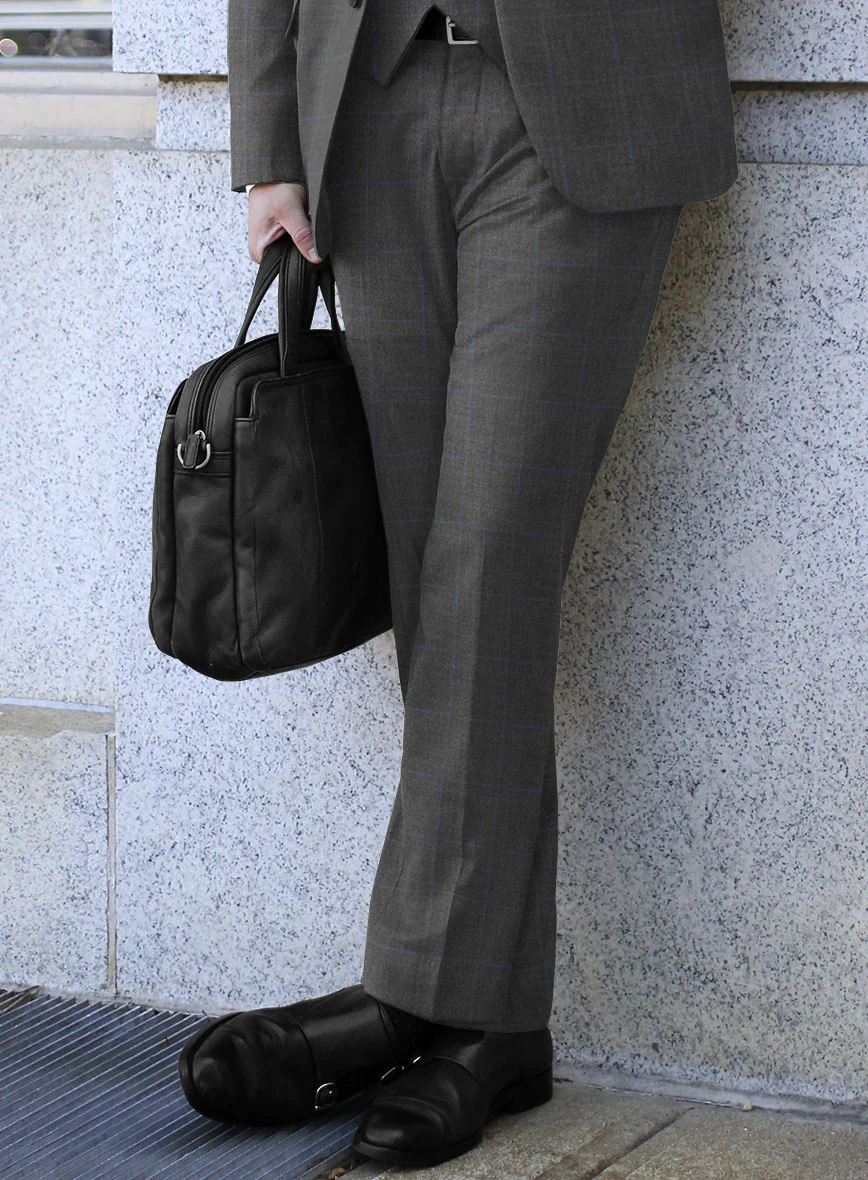 Hardy Minnis Pane Gray Wool Suit - Image 7