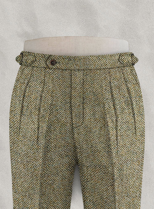 Harris Tweed Barley Brown Highland Trousers - Image 4